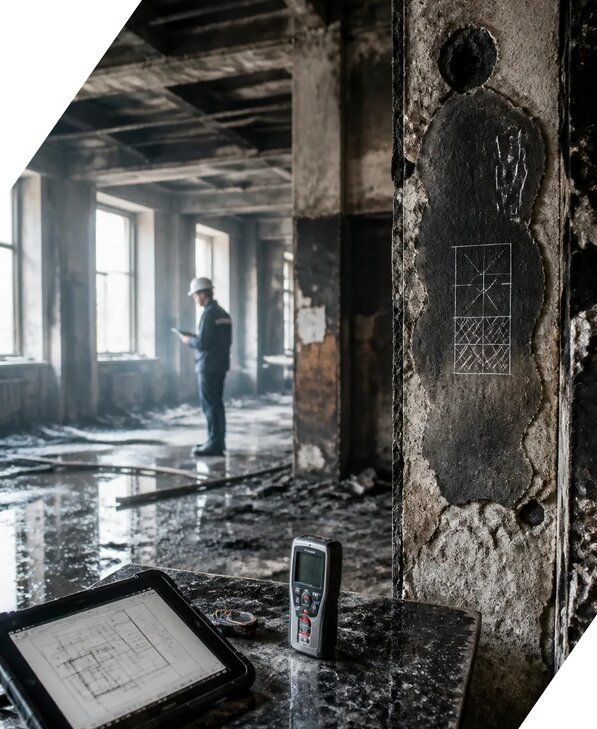 Обследование зданий после пожара в Сибае от 15414 р. | ЭкспертизаРоссия